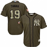 New York Yankees #19 Masahiro Tanaka Green Salute to Service Stitched Baseball Jersey Jiasu