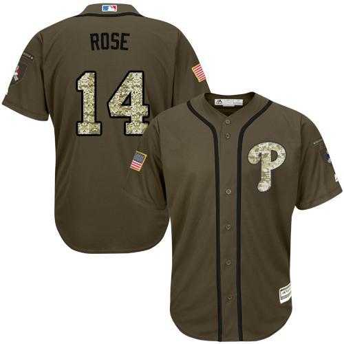 Philadelphia Phillies #14 Pete Rose Green Salute to Service Stitched Baseball Jersey Jiasu,We sell and wholesale Philadelphia Phillies #14 Pete Rose Green Salute to Service Stitched Baseball Jersey Jiasu on line form chian!