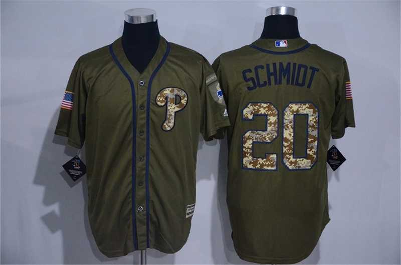 Philadelphia Phillies #20 Mike Schmidt Green Salute to Service Stitched Baseball Jersey,We sell and wholesale Philadelphia Phillies #20 Mike Schmidt Green Salute to Service Stitched Baseball Jersey on line form chian!