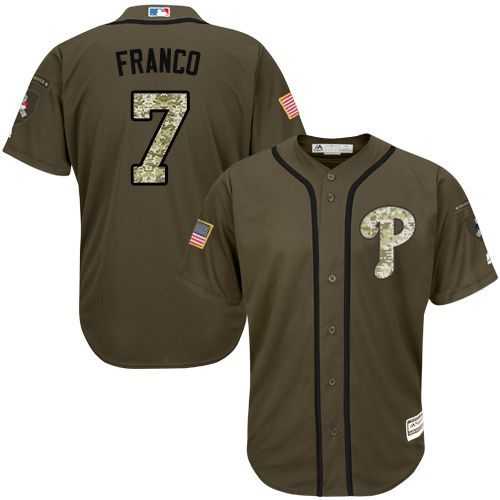 Philadelphia Phillies #7 Maikel Franco Green Salute to Service Stitched Baseball Jersey Jiasu,We sell and wholesale Philadelphia Phillies #7 Maikel Franco Green Salute to Service Stitched Baseball Jersey Jiasu on line form chian!