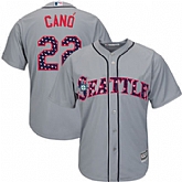 Seattle Mariners #22 Robinson Cano Gray 2016 Fashion Stars & Stripes FlexBase Baseball Jersey Jiasu,baseball caps,new era cap wholesale,wholesale hats