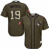 Toronto Blue Jays #19 Jose Bautista Canada Flag Green Salute to Service Stitched Baseball Jersey Jiasu,baseball caps,new era cap wholesale,wholesale hats