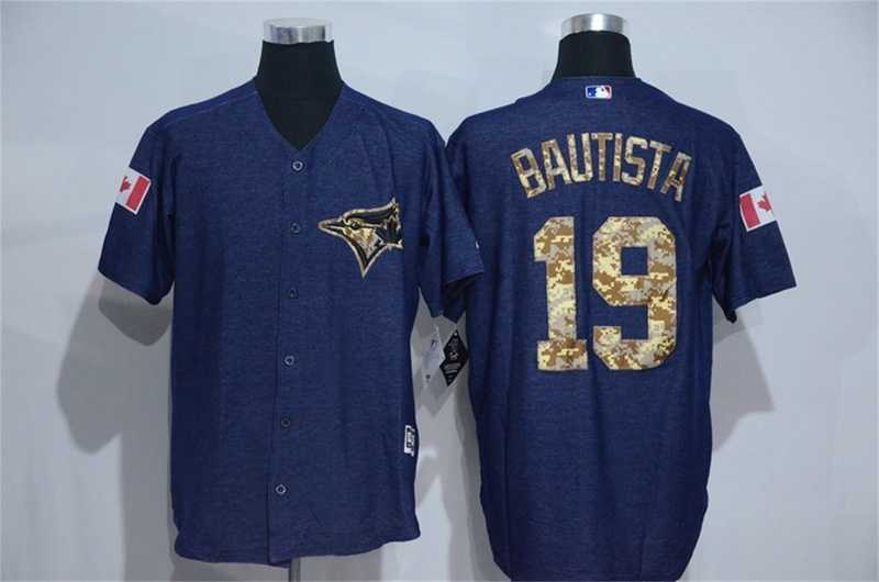 Toronto Blue Jays #19 Jose Bautista Denim Blue Camo Stitched Baseball Jersey,We sell and wholesale Toronto Blue Jays #19 Jose Bautista Denim Blue Camo Stitched Baseball Jersey on line form chian!