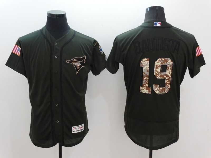 Toronto Blue Jays #19 Jose Bautista Green Salute To Service 2016 Flexbase Collection Stitched Baseball Jersey,We sell and wholesale Toronto Blue Jays #19 Jose Bautista Green Salute To Service 2016 Flexbase Collection Stitched Baseball Jersey on line form chian!