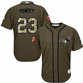 Toronto Blue Jays #23 Dalton Pompey Canada Flag Green Salute to Service Stitched Baseball Jersey Jiasu,baseball caps,new era cap wholesale,wholesale hats