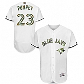 Toronto Blue Jays #23 Dalton Pompey White Flexbase Collection 2016 Memorial Day Stitched Baseball Jersey Jiasu,baseball caps,new era cap wholesale,wholesale hats