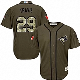 Toronto Blue Jays #29 Devon Travis Canada Flag Green Salute to Service Stitched Baseball Jersey Jiasu,baseball caps,new era cap wholesale,wholesale hats