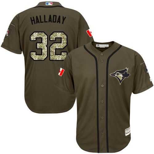 Toronto Blue Jays #32 Roy Halladay Canada Flag Green Salute to Service Stitched Baseball Jersey Jiasu,We sell and wholesale Toronto Blue Jays #32 Roy Halladay Canada Flag Green Salute to Service Stitched Baseball Jersey Jiasu on line form chian!