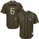 Toronto Blue Jays #6 Marcus Stroman Green Salute to Service Stitched Baseball Jersey Jiasu,baseball caps,new era cap wholesale,wholesale hats