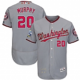 Washington Nationals #20 Daniel Murphy Gray 2016 All Star Flexbase Collection Signature Stitched Jersey Jiasu,baseball caps,new era cap wholesale,wholesale hats