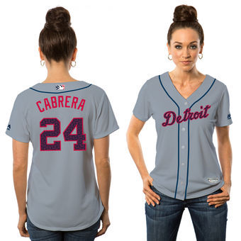 Women Detroit Tigers #24 Miguel Cabrera Gray 2016 Fashion Stars & Stripes New Cool Base Stitched Baseball Jersey Jiasu,We sell and wholesale Women Detroit Tigers #24 Miguel Cabrera Gray 2016 Fashion Stars & Stripes New Cool Base Stitched Baseball Jersey Jiasu on line form chian!