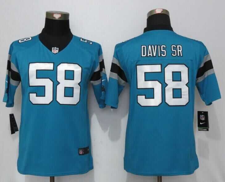 Youth Limited Nike Carolina Panthers #58 Davis SR Blue Stitched Jersey,We sell and wholesale Youth Limited Nike Carolina Panthers #58 Davis SR Blue Stitched Jersey on line form chian!