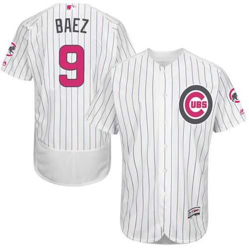 Chicago Cubs #9 Javier Baez White (Blue Strip) Flexbase Collection 2016 Mother's Day Stitched Baseball Jersey Jiasu,We sell and wholesale Chicago Cubs #9 Javier Baez White (Blue Strip) Flexbase Collection 2016 Mother's Day Stitched Baseball Jersey Jiasu on line form chian!