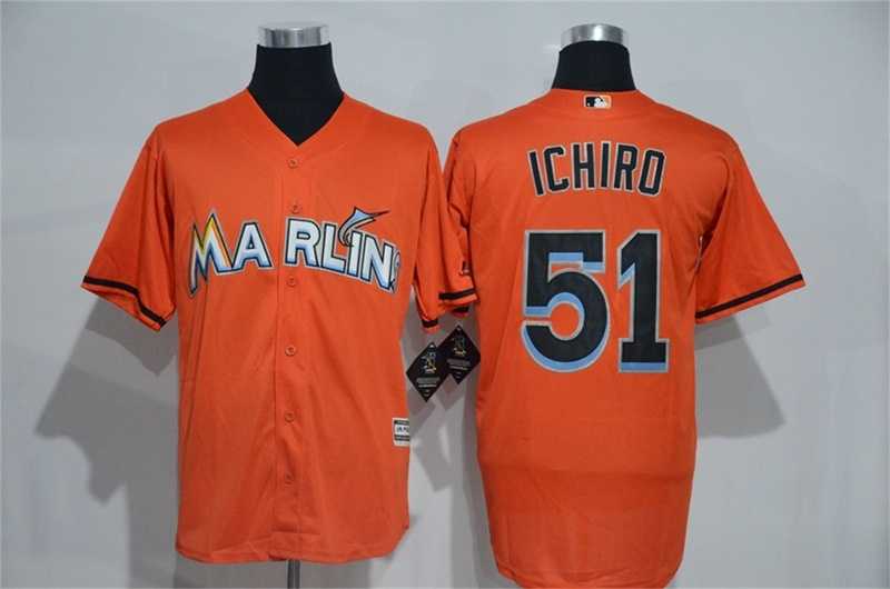Miami Marlins #51 Ichiro Orange New Cool Base Stitched Baseball Jersey,We sell and wholesale Miami Marlins #51 Ichiro Orange New Cool Base Stitched Baseball Jersey on line form chian!