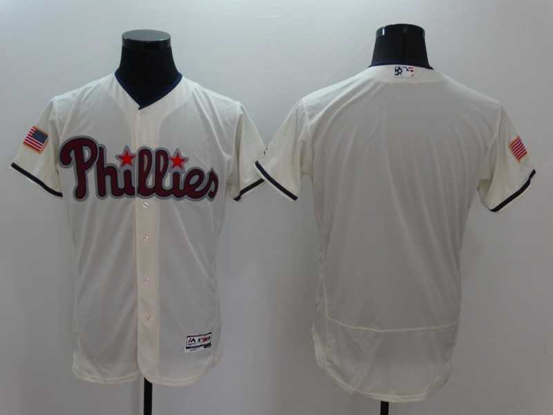 Philadelphia Phillies Blank Cream USA Independence Day 2016 Flexbase Collection Stitched Jersey,We sell and wholesale Philadelphia Phillies Blank Cream USA Independence Day 2016 Flexbase Collection Stitched Jersey on line form chian!