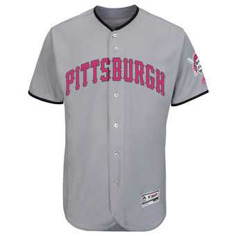 Pittsburgh Pirates Customized Men's Gray 2016 Mother's Day Flexbase Collection Stitched Baseball Jersey,We sell and wholesale Pittsburgh Pirates Customized Men's Gray 2016 Mother's Day Flexbase Collection Stitched Baseball Jersey on line form chian!