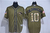 Toronto Blue Jays #10 Edwin Encarnacion Green Salute to Service New Cool Base Stitched Baseball Jersey,baseball caps,new era cap wholesale,wholesale hats