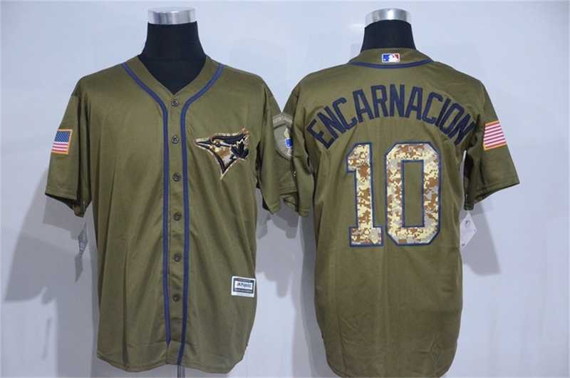 Toronto Blue Jays #10 Edwin Encarnacion Green Salute to Service New Cool Base Stitched Baseball Jersey,We sell and wholesale Toronto Blue Jays #10 Edwin Encarnacion Green Salute to Service New Cool Base Stitched Baseball Jersey on line form chian!