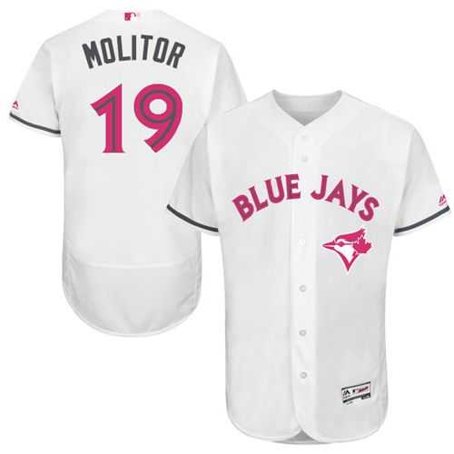 Toronto Blue Jays #19 Paul Molitor White Flexbase Collection 2016 Mother's Day Stitched Baseball Jersey Jiasu,We sell and wholesale Toronto Blue Jays #19 Paul Molitor White Flexbase Collection 2016 Mother's Day Stitched Baseball Jersey Jiasu on line form chian!