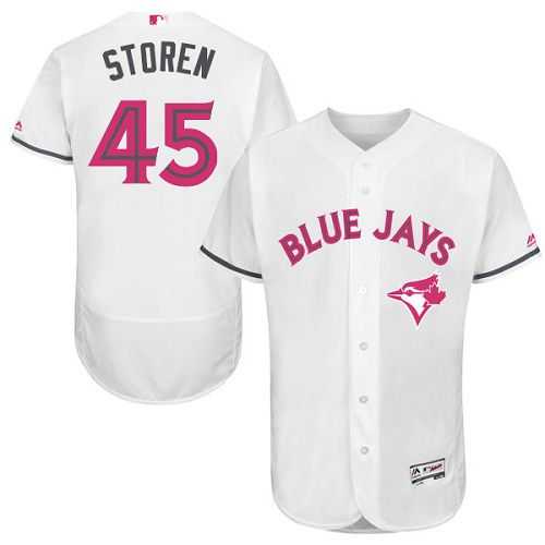 Toronto Blue Jays #45 Drew Storen White Flexbase Collection 2016 Mother's Day Stitched Baseball Jersey Jiasu,We sell and wholesale Toronto Blue Jays #45 Drew Storen White Flexbase Collection 2016 Mother's Day Stitched Baseball Jersey Jiasu on line form chian!