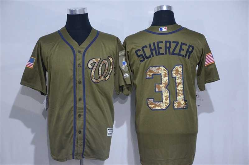 Washington Nationals #31 Max Scherzer Green Salute to Service New Cool Base Stitched Baseball Jersey,We sell and wholesale Washington Nationals #31 Max Scherzer Green Salute to Service New Cool Base Stitched Baseball Jersey on line form chian!