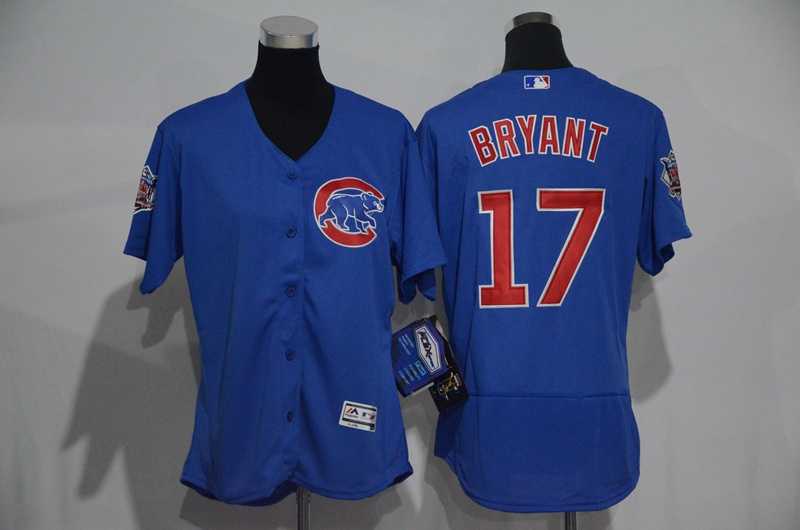Women Chicago Cubs #17 Kris Bryant Blue 2016 Flexbase Collection Stitched Jersey,We sell and wholesale Women Chicago Cubs #17 Kris Bryant Blue 2016 Flexbase Collection Stitched Jersey on line form chian!