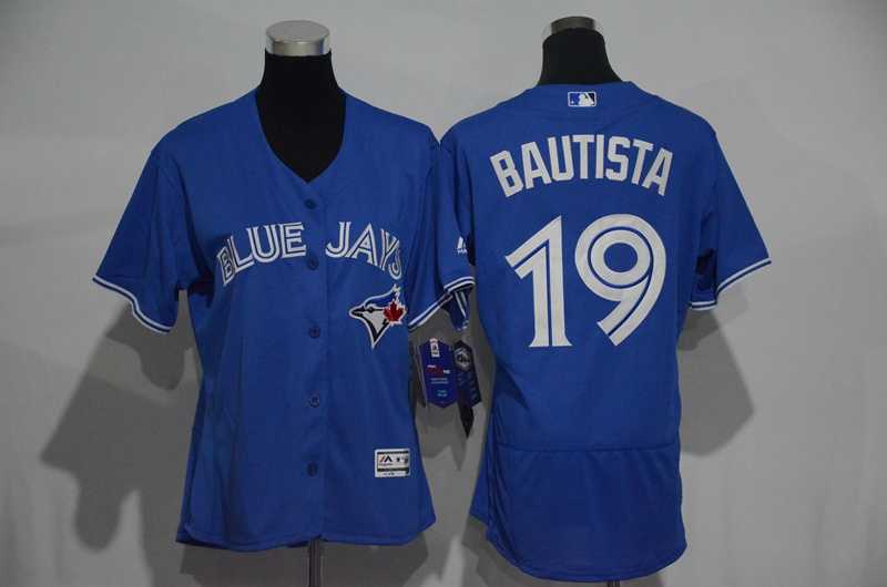 Women Toronto Blue Jays #19 Jose Bautista Blue 2016 Flexbase Collection Stitched Jersey,We sell and wholesale Women Toronto Blue Jays #19 Jose Bautista Blue 2016 Flexbase Collection Stitched Jersey on line form chian!