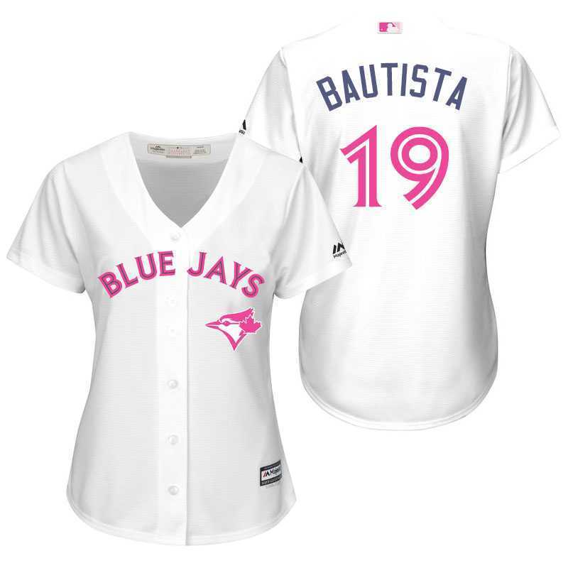 Women Toronto Blue Jays #19 Jose Bautista White Home 2016 Mother's Day Cool Base Stitched Baseball Jersey Jiasu,We sell and wholesale Women Toronto Blue Jays #19 Jose Bautista White Home 2016 Mother's Day Cool Base Stitched Baseball Jersey Jiasu on line form chian!
