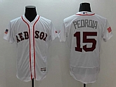 Boston Red Sox #15 Dustin Pedroia White USA Independence Day 2016 Flexbase Collection Stitched Baseball Jersey,baseball caps,new era cap wholesale,wholesale hats