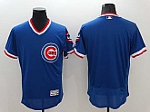 Chicago Cubs Customized Men's Mitchell And Ness Blue 2016 Flexbase Collection Stitched Pullover Jersey,baseball caps,new era cap wholesale,wholesale hats