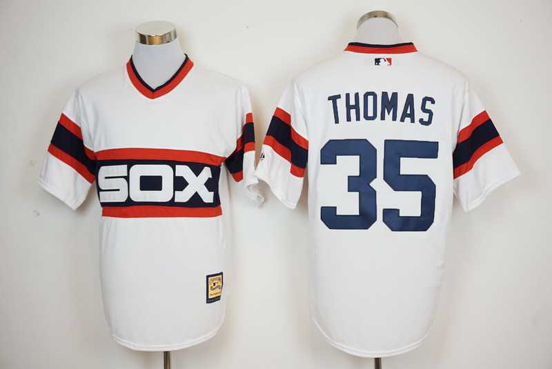 Chicago White Sox #35 Frank Thomas Mitchell And Ness 1983 White Stitched Baseball Jersey,We sell and wholesale Chicago White Sox #35 Frank Thomas Mitchell And Ness 1983 White Stitched Baseball Jersey on line form chian!
