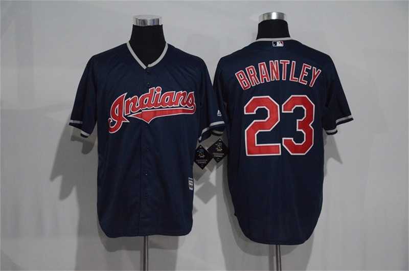 Cleveland Indians #23 Michael Brantley Navy Blue New Cool Base Stitched Baseball Jersey,We sell and wholesale Cleveland Indians #23 Michael Brantley Navy Blue New Cool Base Stitched Baseball Jersey on line form chian!