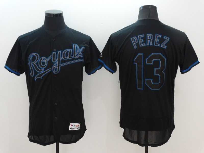 Kansas City Royals #13 Salvador Perez Black Fashion Flexbase Collection Stitched Jersey,We sell and wholesale Kansas City Royals #13 Salvador Perez Black Fashion Flexbase Collection Stitched Jersey on line form chian!