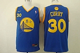 Nike Golden State Warriors #30 Stephen Curry Blue Swingman Stitched NBA Jersey