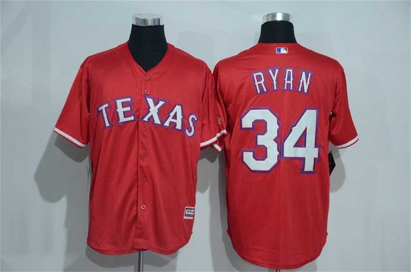 Texas Rangers #34 Nolan Ryan Red New Cool Base Stitched Baseball Jersey,We sell and wholesale Texas Rangers #34 Nolan Ryan Red New Cool Base Stitched Baseball Jersey on line form chian!