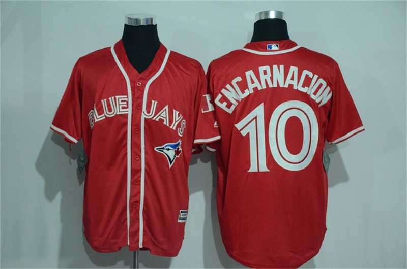 Toronto Blue Jays #10 Edwin Encarnacion Red New Cool Base Stitched Baseball Jersey,We sell and wholesale Toronto Blue Jays #10 Edwin Encarnacion Red New Cool Base Stitched Baseball Jersey on line form chian!