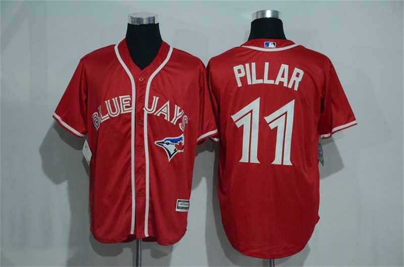 Toronto Blue Jays #11 Kevin Pillar Red New Cool Base Stitched Baseball Jersey,We sell and wholesale Toronto Blue Jays #11 Kevin Pillar Red New Cool Base Stitched Baseball Jersey on line form chian!