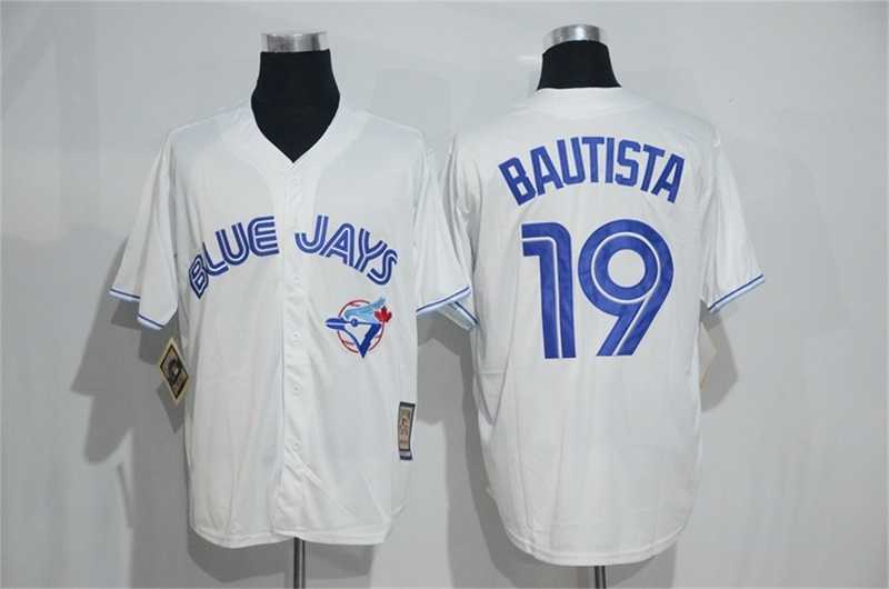 Toronto Blue Jays #19 Jose Bautista Mitchell And Ness White New Cool Base Stitched Jersey,We sell and wholesale Toronto Blue Jays #19 Jose Bautista Mitchell And Ness White New Cool Base Stitched Jersey on line form chian!