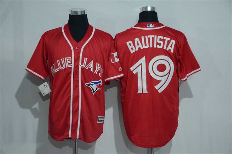 Toronto Blue Jays #19 Jose Bautista Red New Cool Base Stitched Baseball Jersey,We sell and wholesale Toronto Blue Jays #19 Jose Bautista Red New Cool Base Stitched Baseball Jersey on line form chian!