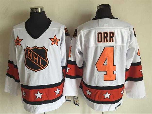 Boston Bruins #4 Bobby Orr White-Orange All Star CCM Throwback Stitched NHL Jersey,We sell and wholesale Boston Bruins #4 Bobby Orr White-Orange All Star CCM Throwback Stitched NHL Jersey on line form chian!