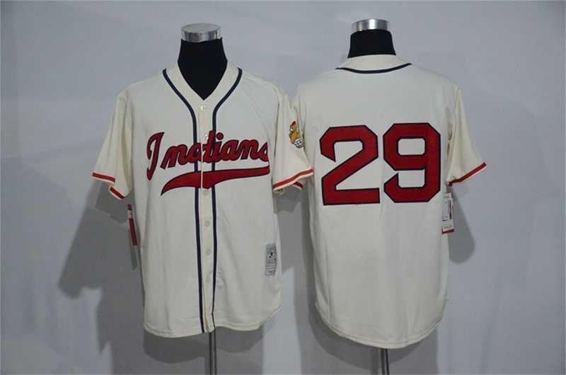 Cleveland Indians #29 Satchel Paige (No Name) Mitchell And Ness Cream Stitched Baseball Jersey,We sell and wholesale Cleveland Indians #29 Satchel Paige (No Name) Mitchell And Ness Cream Stitched Baseball Jersey on line form chian!