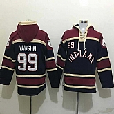 Cleveland Indians #99 Ricky Vaughn Navy Blue Sawyer Hooded Sweatshirt Baseball Hoodie,baseball caps,new era cap wholesale,wholesale hats