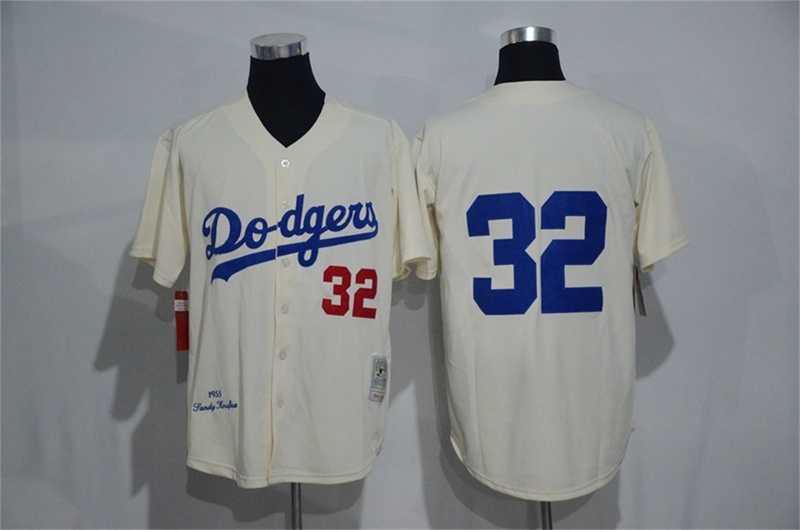 Los Angeles Dodgers #32 Sandy Koufax (No Name) Mitchell And Ness Cream Stitched Baseball Jersey,We sell and wholesale Los Angeles Dodgers #32 Sandy Koufax (No Name) Mitchell And Ness Cream Stitched Baseball Jersey on line form chian!