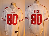 Nike San Francisco 49ers #80 Jerry Rice White Team Color Stitched Game Jersey,baseball caps,new era cap wholesale,wholesale hats