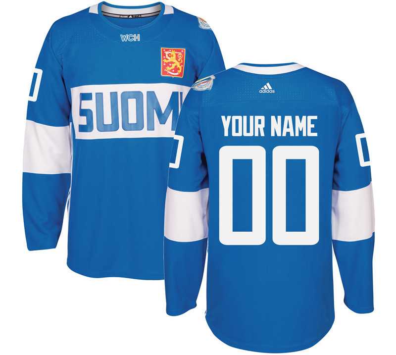 Customized Team Finland 2016 World Cup Of Hockey Olympics Game Men's Blue Stitched NHL Jersey,We sell and wholesale Customized Team Finland 2016 World Cup Of Hockey Olympics Game Men's Blue Stitched NHL Jersey on line form chian!