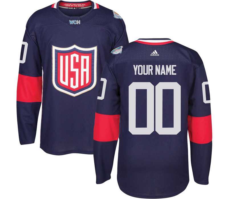 Customized Team USA 2016 World Cup Of Hockey Olympics Game Men's Blue Stitched Jersey,We sell and wholesale Customized Team USA 2016 World Cup Of Hockey Olympics Game Men's Blue Stitched Jersey on line form chian!