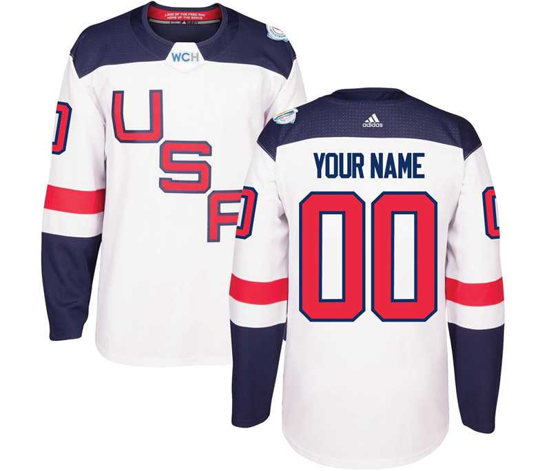 Customized Team USA 2016 World Cup Of Hockey Olympics Game Men's White Stitched Jersey,We sell and wholesale Customized Team USA 2016 World Cup Of Hockey Olympics Game Men's White Stitched Jersey on line form chian!