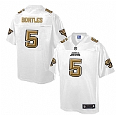 Printed Jacksonville Jaguars #5 Bortles White Men's NFL Pro Line Fashion Game Jersey