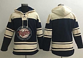 Minnesota Twins Customized Navy Blue Men's Stitched Baseball Hoodie,baseball caps,new era cap wholesale,wholesale hats