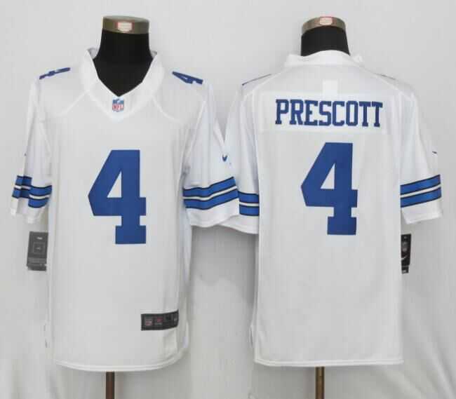 Nike Limited Dallas Cowboys #4 Prescott White Stitched Jersey,We sell and wholesale Nike Limited Dallas Cowboys #4 Prescott White Stitched Jersey on line form chian!